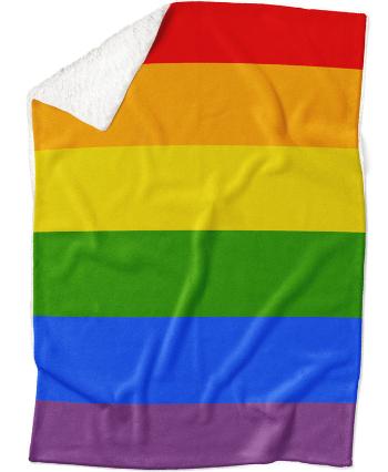 Deka LGBT Stripes (Podšitie baránkom: ÁNO)