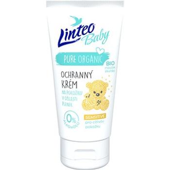 LINTEO BABY Ochranný krém na pokožku v oblasti plienok s BIO nechtíkom lekárským 75 ml (8594158373632)