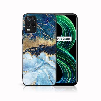 MY ART Ochranný obal Realme 8 5G-BLUE MARBLE (141)