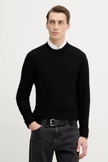 Sveter Armani Exchange čierna farba, ľahký, XM001316 AF10454