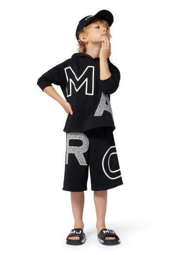 Detské krátke nohavice Marc Jacobs čierna farba, nastaviteľný pás W60483