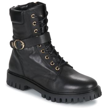 Tommy Hilfiger  Buckle Lace Up Boot  Polokozačky Čierna