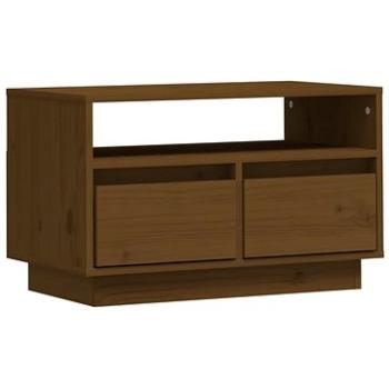 SHUMEE medovo hnedý 60 × 35 × 37 cm masívne borovicové drevo (813428)