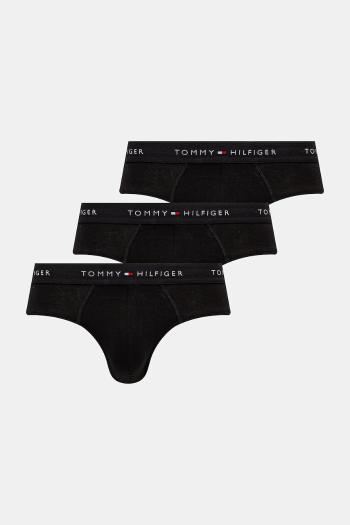 Slipy Tommy Hilfiger 3-pak čierna farba, UM0UM03471