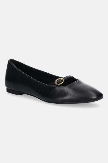 Kožené balerínky Kurt Geiger London Flexi Ballerina čierna farba, 3942400109
