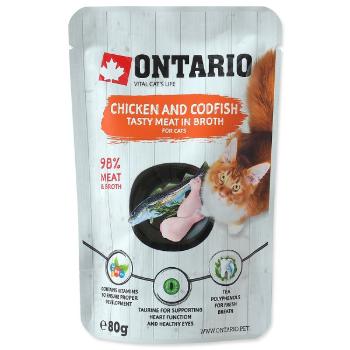 Kapsička Ontario Chicken and Pollock in Broth 80g