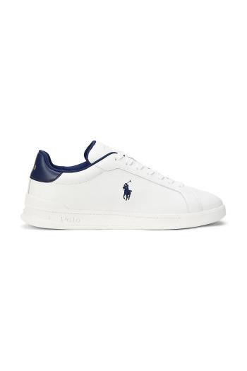 Kožené tenisky Polo Ralph Lauren Hrt Crt II biela farba, 809968172001