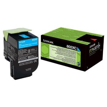LEXMARK 80C2XC0 - originálny toner, azúrový, 4000 strán
