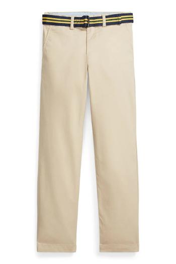 Detské nohavice Polo Ralph Lauren béžová farba, jednofarebné, 323855394002