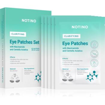 Notino Clarifying Brightening Bio-Cellulose Eye Patches Set with Niacinamide and Centella Asiatica rozjasňujúca maska na očné okolie