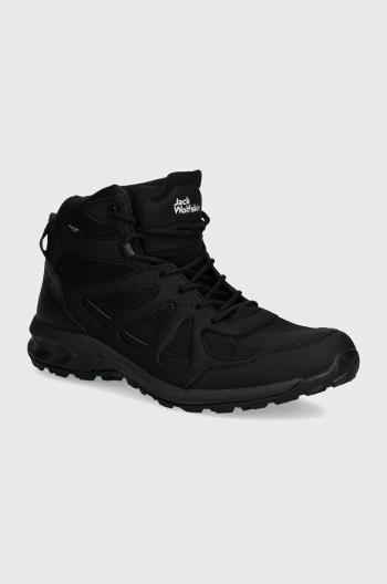 Topánky Jack Wolfskin Woodland 2 Texapore Mid pánske, hnedá farba, 4051261