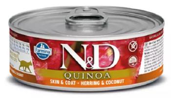 Farmina N&D cat QUINOA herring & coconut konzerva pre mačky 80g