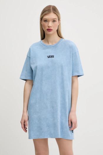 Bavlnené šaty Vans mini, oversize, VN00046QE2W1