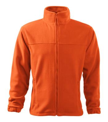 MALFINI Pánska fleecová mikina Jacket - Oranžová | L