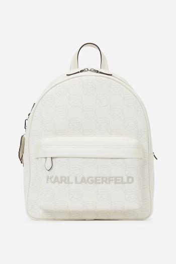 Ruksak Karl Lagerfeld dámsky, biela farba, veľký, vzorovaný, A1W30133