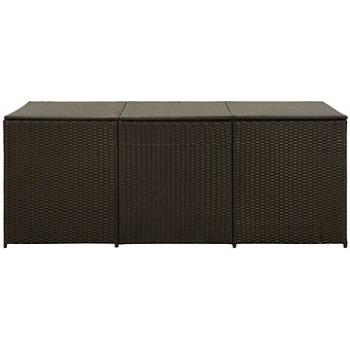 SHUMEE Zahradní úložný box, hnědý 180 x 90 x 75 cm (46478)