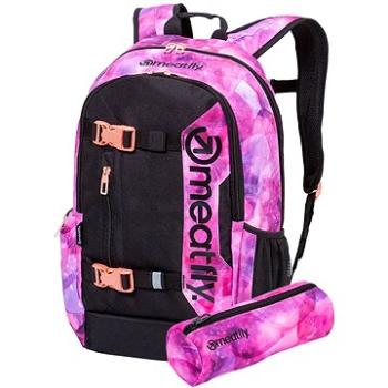 Meatfly Basejumper 6 Backpack, Universe Pink, Black (8590201760305)