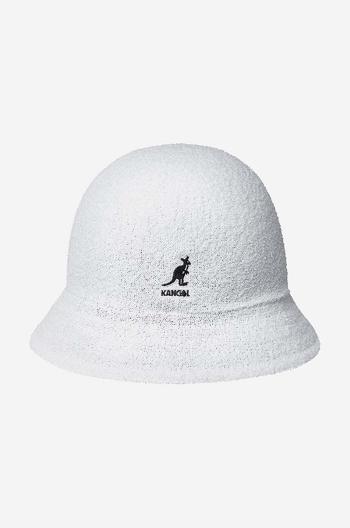 Obojstranný klobúk Kangol K3555.WHITE/BLACK-WHITE/BLCK, biela farba