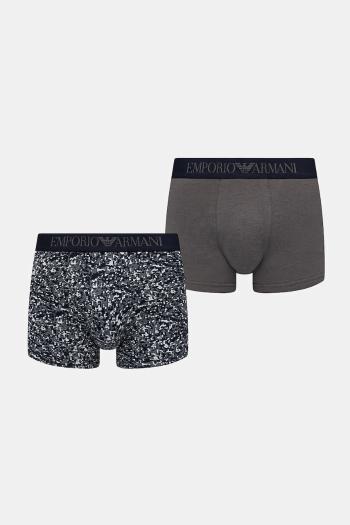 Boxerky Emporio Armani Underwear 2-pak pánske, šedá farba, EM001014 AF10797