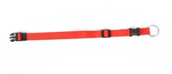 Obojok DUVO+ Nastaviteľný nylon červený 40-65cm/25mm