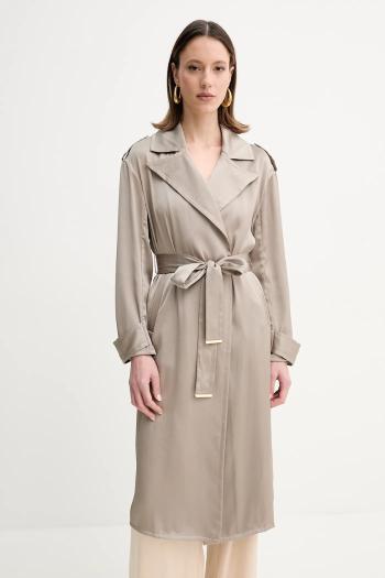 Kabát Marciano Guess EVA dámsky, béžová farba, prechodný, bez zapínania, 5GGL09 7079A
