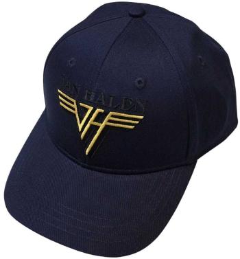 Van Halen Šiltovka Text & Yellow Logo Navy Blue