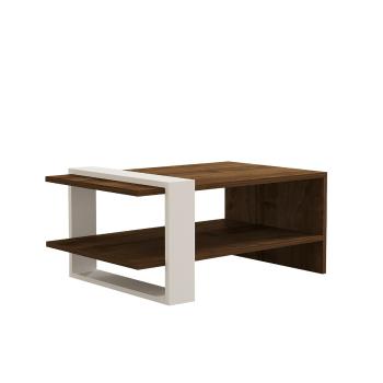 Konferenčný stolík Gaye Walnut White