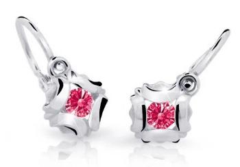 Cutie Jewellery Slušivé detské náušnice z bieleho zlata C2216-10-X-2 fuchsiová