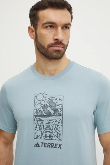 Tričko adidas TERREX Wild pánske, s potlačou, JN4265