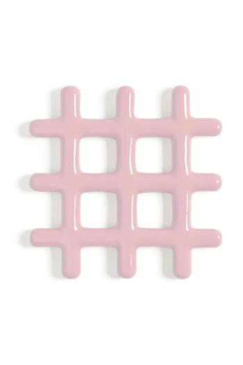 Podstavec na teplé jedlá &k amsterdam grid pink ružová farba