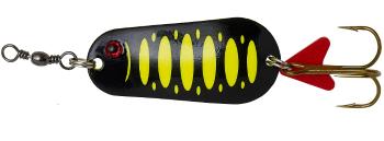 Dam blyskáč effzett standard spoon uv fluo yellow black - 4,5 cm 16 g