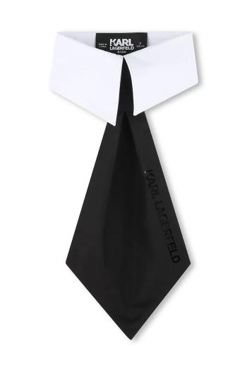 Detská kravata Karl Lagerfeld čierna farba, Z30578