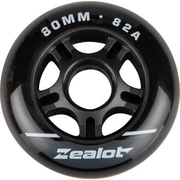 Zealot INLINE WHEELS 4 PACK 80-82A Görkorcsolya kerekek, fekete, méret