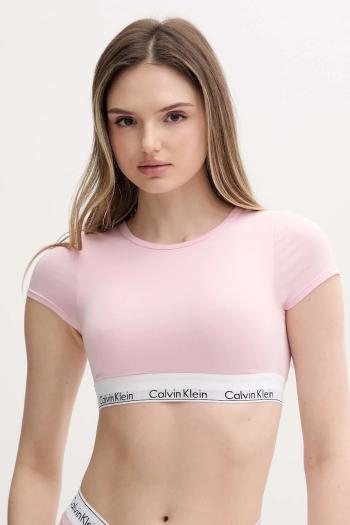 Tričko Calvin Klein Underwear dámske, ružová farba, LV00QF7213