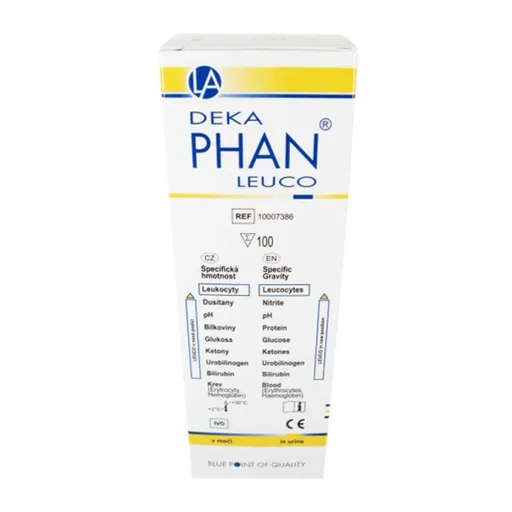 PHAN Deka Leuco Diagnostické prúžky 100 kusov