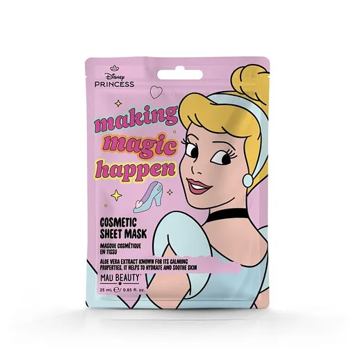 MAD BEAUTY Disney princess Popoluška textilná maska ​​na tvár 25 ml