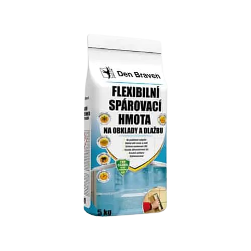 DEN BRAVEN - Flexibilná škárovacia hmota na obklady a dlažbu 5 kg bahama