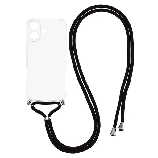 TRANSPARENT ROPE Kryt so šnúrkou Apple iPhone 17 priehľadný