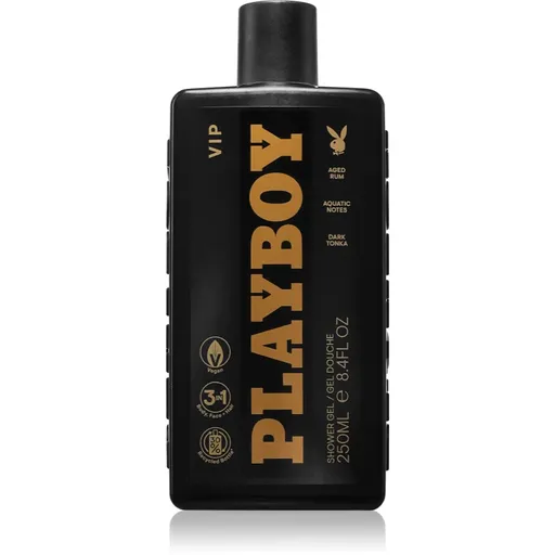 Playboy VIP For Him sprchový gél 3v1 pre mužov 250 ml