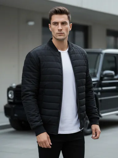 Čierna bomber bunda (tx2213)