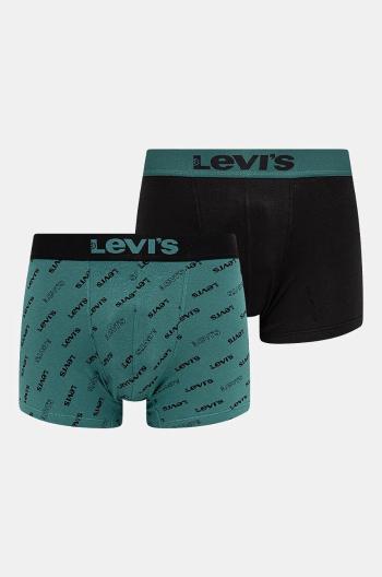 Boxerky Levi's 2-pak pánske, zelená farba, 37149-1009