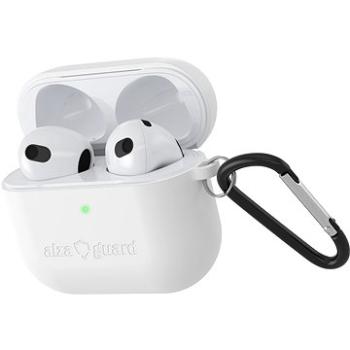 AlzaGuard Skinny Silicone Case na Airpods 2021 biele (AGD-ACSS3W)