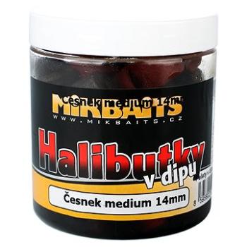 Mikbaits Halibutky v dipe Cesnak 14 mm 250 ml (8595602229758)