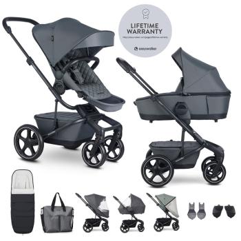 EASYWALKER Kočík kombinovaný Harvey⁵ Premium Mineral Grey XXL RWS