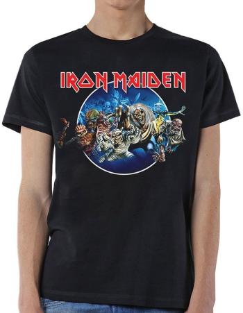 Iron Maiden Tričko Wasted Years Circle Unisex Black XL