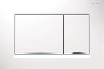 GEBERIT - Sigma30 Ovládacie tlačidlo splachovania, biela/chróm 115.883.KJ.1