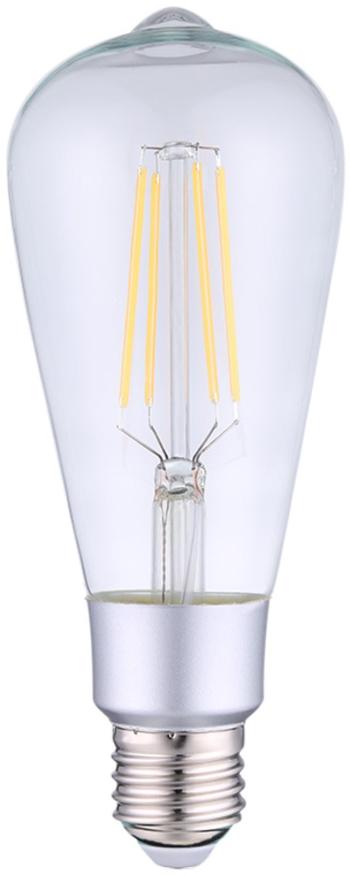 LED izzó Shelly Vintage ST64, szabályozható izzó 7 W / 750 lm, E27 menet, WiFi