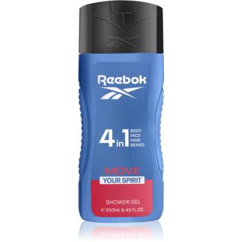 Reebok Move Your Spirit svieži sprchový gél 4 v 1 pre mužov 250 ml