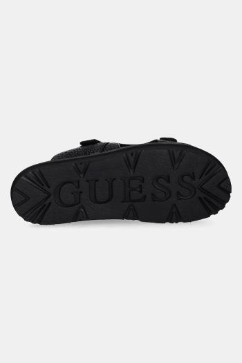 Šľapky Guess BAHAMAS pánske, čierna farba, FMJBAH ELE03