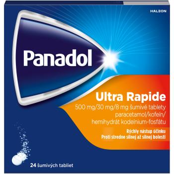 PANADOL Ultra Rapide šumivé tablety, stredne silná až silná bolesť 24 šumivých tabliet